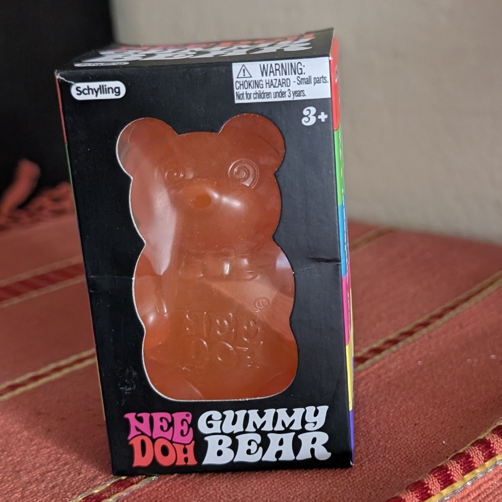 New NEEDOH Gummy Bear‎ “Berry Blast” Orange Fidget Toy Squish Toy.           C3